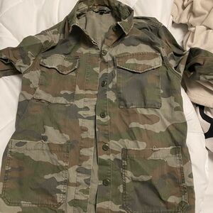 Women Topshop Camouflage Jacket